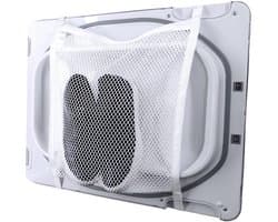 Sneaker droogtas, drogerdeur schoennetje met elastische band, sneaker waszak, wit, 15,5" x 15,5", 1 verpakking — afbeelding 1