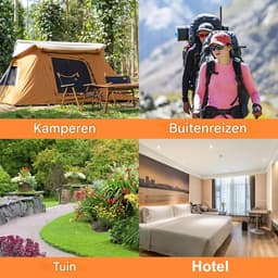 Uittrekbare Camping Waslijn 10m – Nylon Reiswaslijn met 20 Clips & 10 Kralen – Winddicht & Verstelbaar – Compact voor Reizen, Camping & Outdoor — thumbnail 4