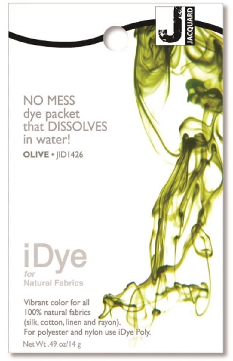 Jacquard textielverf iDye Natural 14 gr olijfgroen voor natuurlijke stoffen. — afbeelding 1