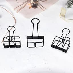 Extra Grote Binder Clips 6,5 cm - Zwarte Klemmen voor Kantoor en Schoolbenodigdheden (15 stuks) — thumbnail 4