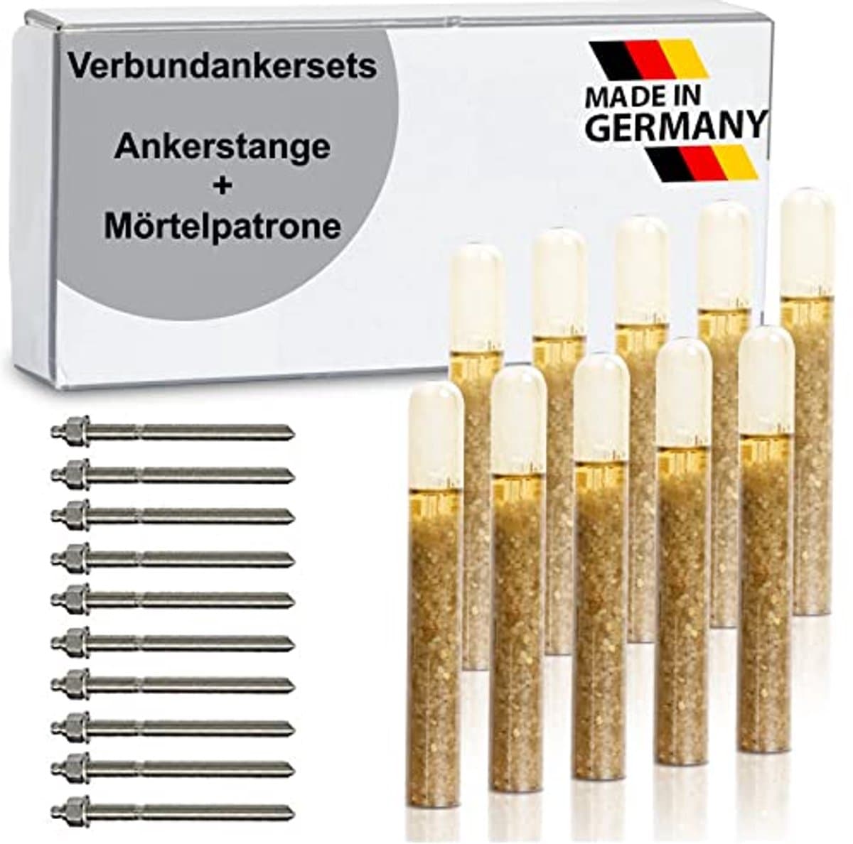 Heavy Duty Lijm Anker Composiet Anker Stang Mortelpatroon Verzinkt Staal — afbeelding 1