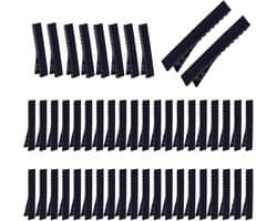 Eendenbek Klemmen - Haarklemmen Set - Haar Styling - Verlengde Stevige Greep - 50 Stuks - Zwart