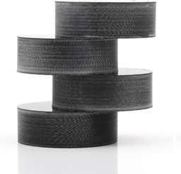Luidspreker Isolatie - Demper Voetjes - Geluid Verbeteren - Carbon Fiber Materiaal - 40x10mm - Zwart — thumbnail 3