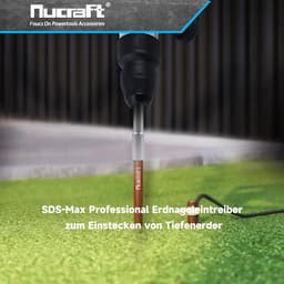 Aardnagel Indriver - Grondnagel Driver - Diepe Fundering - SDS-MAX Aansluiting - 162 x 25 mm - Metaal — thumbnail 3