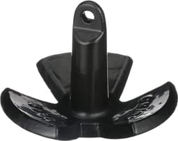 Rivieranker - Bootanker Modderanker - Boot Verankeren - PVC Gecoat - 68 kg - Zwart — thumbnail 1