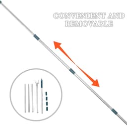 NTH products- Kledingstang Uittrekbaar - Kledingroede - Waslijnstang - Beugelgrijper - Duurzaam Materiaal - Praktisch Hulpmiddel - Waslijn — thumbnail 4