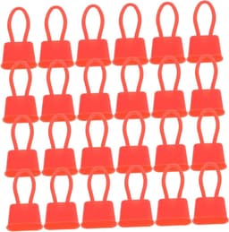 Plastic Net Sluitingen - Haakjes voor Gaaszakken - Organiseren van Opslag - Duurzaam Kunststof Materiaal - 200 Stuks - Rood — thumbnail 1