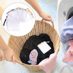 6 Stuks Mini Wasmachine Set voor Ondergoed en Kleding - Reisvriendelijke Waszakken met Mesh Sandwich Design — thumbnail 4