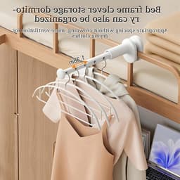 Draagbaar en Opvouwbaar Droogrek voor Kleding zonder Boren, Geschikt voor 7 Garments en Meerdere Scenarios — thumbnail 2