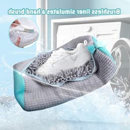 Set van 2 Herbruikbare Schoenwaszakken voor de Wasmachine - Ideaal voor Sneakers en Alle Schoenmaten met Rits — thumbnail 4