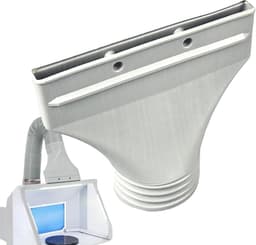 Raamdoorvoer Slang - Afvoerslang Aansluiting - Airco Installatie - Smal Profiel - 57 cm Lengte - Wit Grijs — thumbnail 1