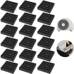 Rubberen Dempers - Trillingsdempers Airco - Geluidsreductie Buitenunit - Slijtvast Anti-Vibratie - 16 Stuks - Zwart — thumbnail 1
