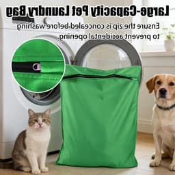 Waszak voor Huisdieren 65 cm x 70 cm - Haarvanger voor Honden, Katten en Konijnen, Fijnmazige Waszakken met Verborgen Rits voor de Wasmachine, Ideaal voor Dierenharen — thumbnail 5