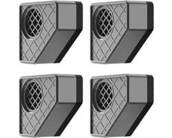 Wasmachine Onderzetters - Droger Sokkels - Stabiel Plaatsen - Anti-Vibratie Pads - 4 stuks - Zwart