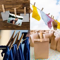 Houten Was Knijpers - Kledinghangers - Kleding Drogen - Milieuvriendelijk Materiaal - 100 Stuks - Natuurlijk Hout — thumbnail 5