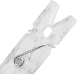 Dailygoods- Mini Wasknijpers 300 Stuks - Transparant - Kunststof - Kleine Knijpers - Duurzaam - Metalen Veer - Ideaal voor Knutselen — thumbnail 2