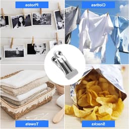 Dailygoods - 30 Stuks Roestvrij Stalen Wasknijpers - Multifunctioneel en Antislip — thumbnail 5