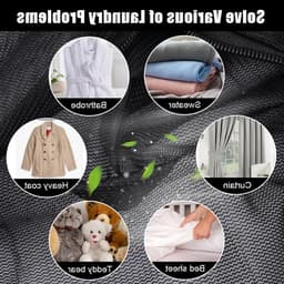 Set van 5 Rechthoekige Waszakken met Rits voor Wasmachine, Bescherming tegen Vervorming van Kleding, Dekens en Tapijten — thumbnail 3