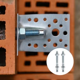 Heavy duty pluggen - Wigankers bouten - Zware bevestigingstaken - Verzinkt koolstofstaal - M8 x 8 cm - Zilver — thumbnail 2