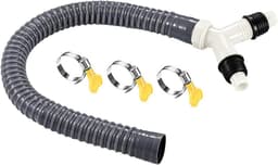 T-stuk Wasmachineslang - Afvoer Splitter - Meerdere Afvoeren - Lekvrije Koppeling - 14.5 cm - Wit — thumbnail 1