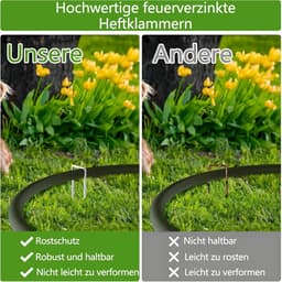 Grondankers Haringen - Tuin Hek - Tent Vastzetten - Verzinkt Staal - 100 Stuks - Zilver — thumbnail 4