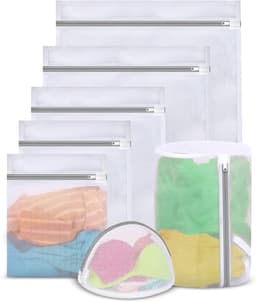 Grote Waszakken Set van 7 Stuks, Wasnetten voor Wasmachine, Ideaal voor Ondergoed, Sokken en Babykleding — thumbnail 1