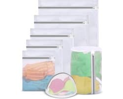 Grote Waszakken Set van 7 Stuks, Wasnetten voor Wasmachine, Ideaal voor Ondergoed, Sokken en Babykleding