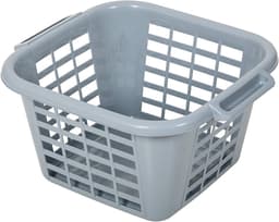 Wasmand Vierkant - Wasbak Kleren - Kleine Was - Gemaakt van Gerecycled Plastic - 25 Liter - Lichtgrijs — thumbnail 3