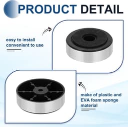 Luidspreker Isolatievoeten - Schokdemper Basis Pad - Audio Systeem Stabiliseren - Antivibratie Schuim Materiaal - 47 mm x 15 mm — thumbnail 4