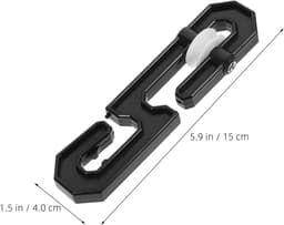 Waslijn Verdelers - Spreidrollen Katrollen - Kleding Drogen - S-vormig Ontwerp - 4 stuks - Zwart — thumbnail 4