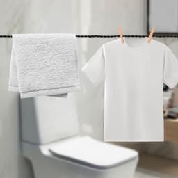Elastische Waslijn - Droogtouwen Haken - Buiten Drogen - Draagbaar Ontwerp - 2 Pack - Zwart — thumbnail 2