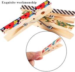 Store_8 - Mini Wasknijpers - Houten Mini Wasknijpers - Sterk en Stevig - Gemengde Kleur - Voor Knutselen - Geschikt voor Feesten en Bruiloften — thumbnail 2
