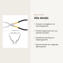 Dailygoods- Wasmachine Verwijderingstool - Metalen Constructie - Interne/Externe Veer - Antislipgrepen - Compact en Draagbaar - Voor 4986ER0004F/B/G - Reparatietool — thumbnail 3