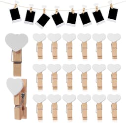 Dailygoods- Houten Wasknijpers Groot - 20 Stuks - Stevig - Mini Clips — thumbnail 2