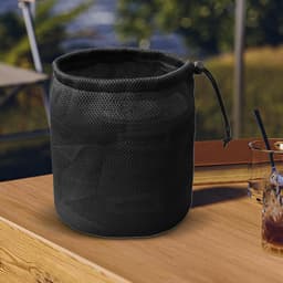 Wasknijperzak - Wasgoedhouder Peg tas - Kamperen en wandelen - Met trekkoord sluiting - 29x35cm - Zwart — thumbnail 5
