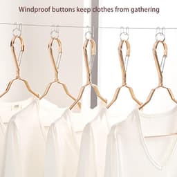 Intrekbare Waslijn - Binnenkledinglijn - Kleding Drogen - Anti-doorzakken Ontwerp - 51 Meter - Wit — thumbnail 2