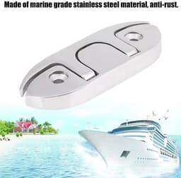 Opvouwbare Zeeboot Wig van Roestvrij Staal met 4-1/2 inch Lengte en Bevestiging voor Bootkikkers - Handig voor Onderweg — thumbnail 3