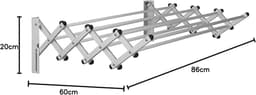 Uittrekbare Waslijn 86 cm - Duurzaam Aluminium — thumbnail 5