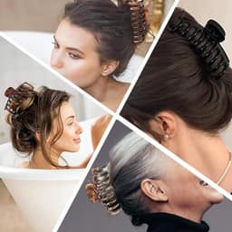 Grote Antislip Haarklemmen - Vintage Klauwclips voor Dikker Haar — thumbnail 5