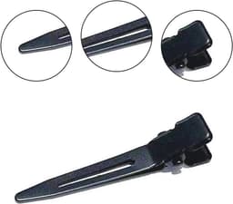 Eend-Bill Haarspelden - 40 Stuks, Zwart, Kappers-Haarklemmen, Metalen Klemmen, Haarclips voor Dames en Meisjes — thumbnail 5