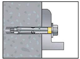 Grondankerhemd met conus DT, diameter 10-c, M8 x 60, verzinkt, 20 stuks — thumbnail 5