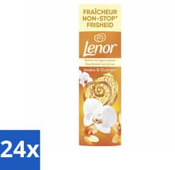 24 x Lenor - Geurbooster - Amber & Orchidee - Non-Stop Frisheid - 19 Wasbeurten - Lenor Geurbooster - Wasgeur - Geurparels - Langdurige Geur - Amber & Orchidee — thumbnail 1