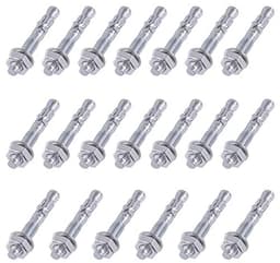 Wigankers 3/8" x 3" Verzinkt Heavy Duty Bevestiging voor Beton - 20 Stuks — thumbnail 1