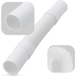 Flexibele afvoerbuis - Verbindingsslang - Afvoer Installeren - Verstelbare Hoek - 40 mm - Wit — thumbnail 2