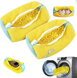 2 stuks gele Wasmand voor Schoenen - Wasmand voor Schoenen - Wasmand voor Wasmachine en Droger - Herbruikbare Wasmanden voor Schoenen, Wasmachinebag voor Wasmachine — thumbnail 1