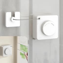 Intrekbare Waslijn - Kledinglijn Droogrek - Kleding Drogen - Niet-doorzakker Ontwerp - 4.2 Meter - Wit — thumbnail 1