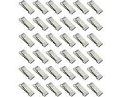 30x Miniatuur Krokodillenklemmen - Metalen Veerclips voor Foto's, Gordijnen en Knutselwerk