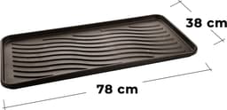 Set van 3 Grote Schoenen- en Vocht Opvangbakken met Verhoogde Rand (78x38 cm) — thumbnail 4