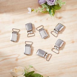 Allecto- tapijtclips - 15 stuks - ijzeren - hangende - platina - wandclips - tapijtgrijpers - zware clips - tapijt - handdoek - sjaal - geschikt voor - 42 x 23 mm - metaal — thumbnail 2