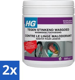 2 x HG Tegen Stinkend Wasgoed Wasmiddeltoevoeging 500 gr - Wasmiddel Tegen Geur - Wasmiddel Voor Stinkende Was - Wasverfrisser - Wasmiddel Toevoeging - Wasgoed Geur Neutraliseren — thumbnail 1